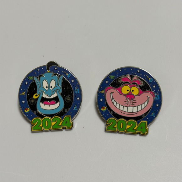 Disney Other - Disney Pin 2024 Mystery Box Cheshire Cat Genie Aladdin Brave New World Blind Box